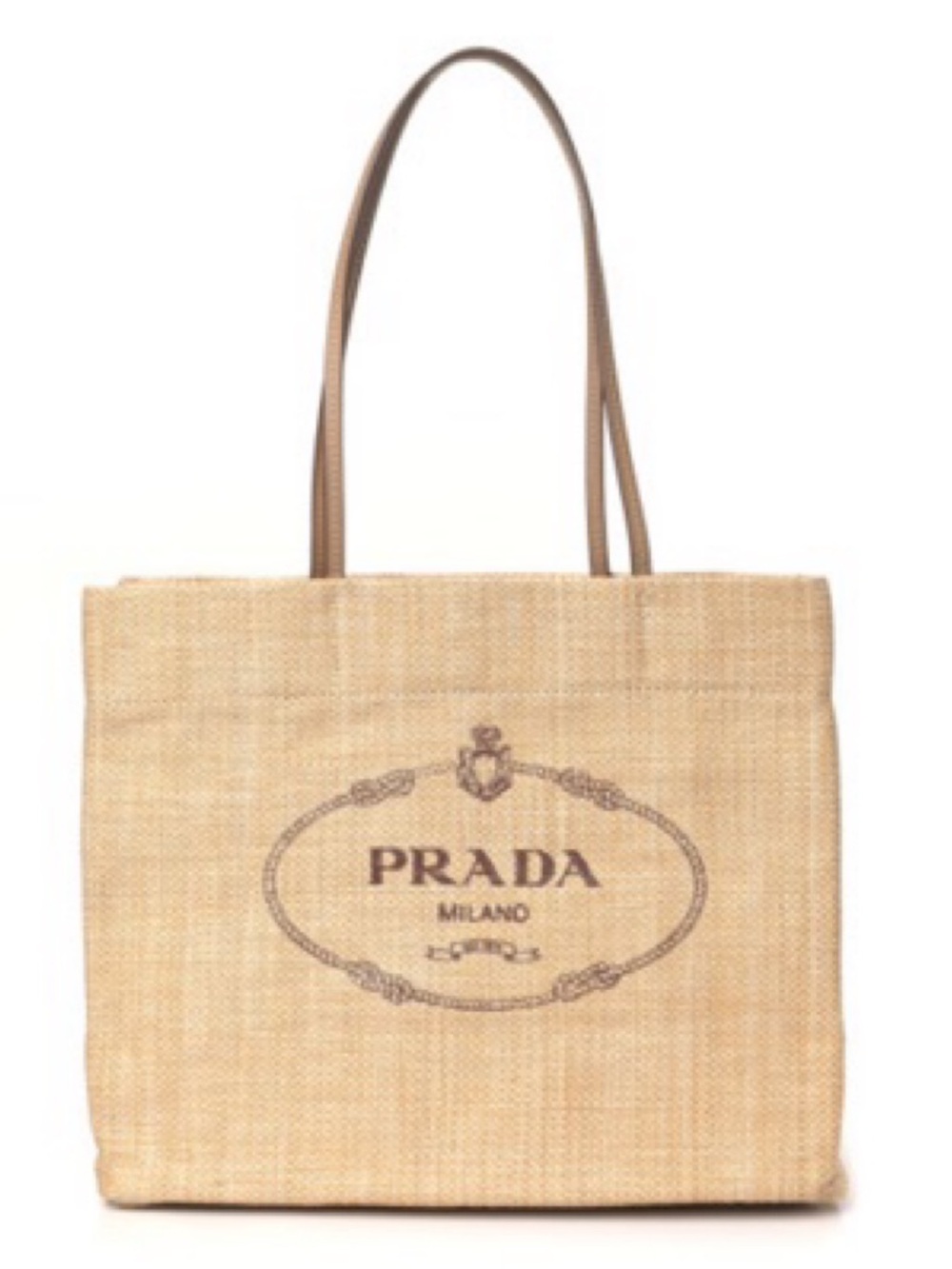 PRADA Logo Beach Tote